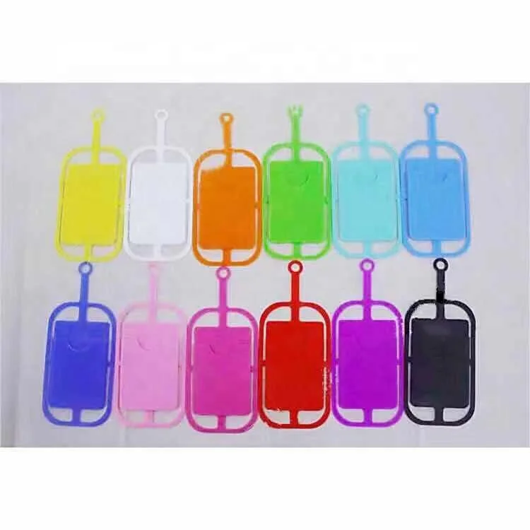 Hot popular phone silicone lanyard neck strap cardholders