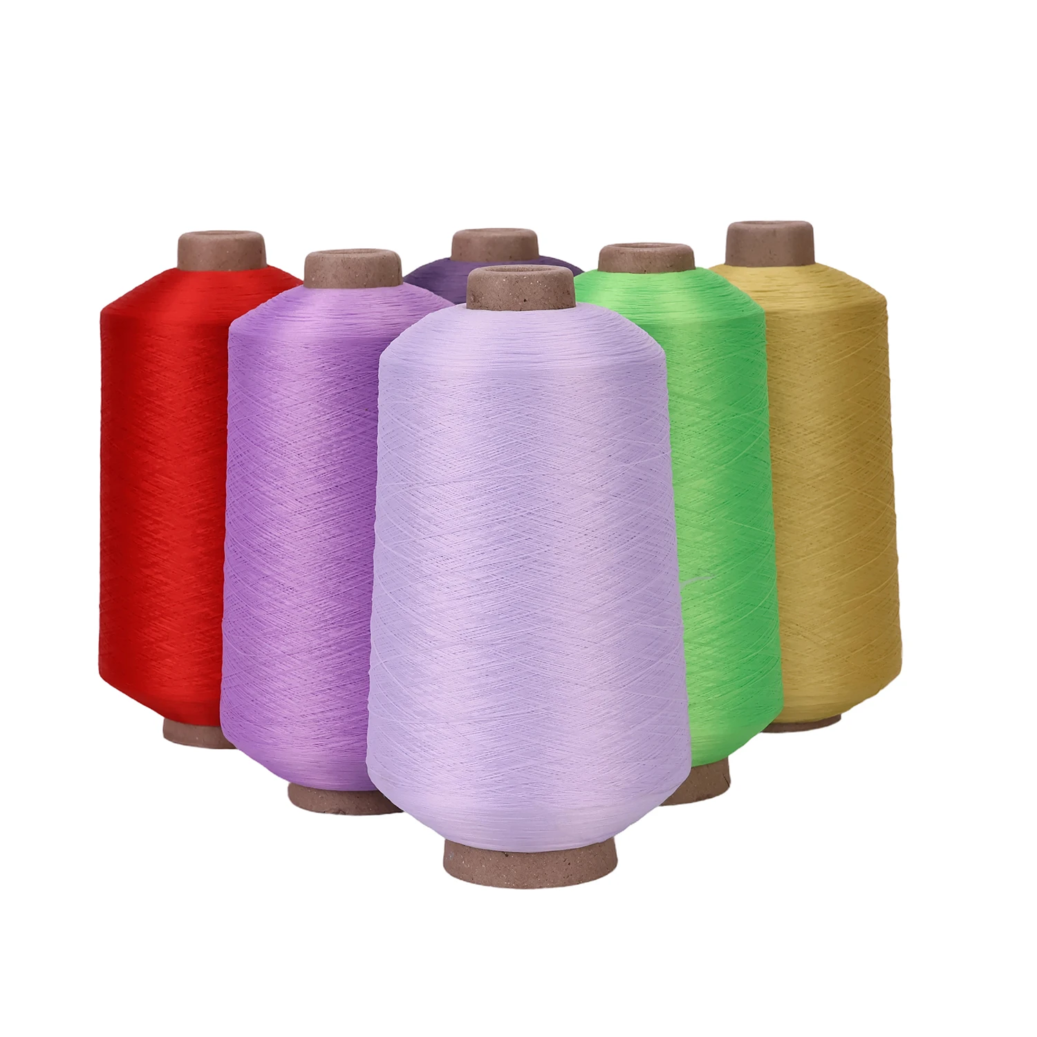 Imitation Nylon High Elastic Yarn Dope Dyed High Stretch DTY Polyester Yarn For Socks Knitting