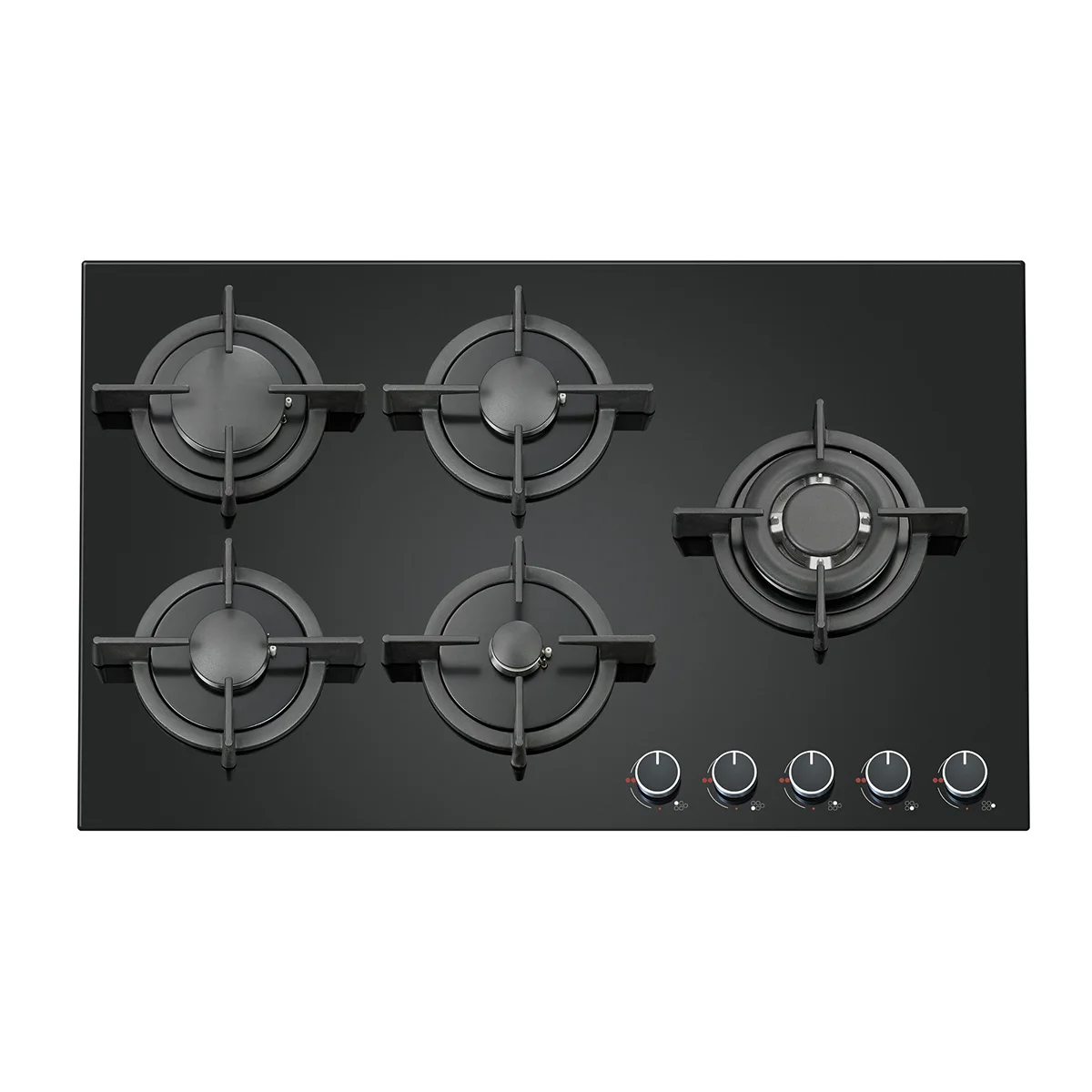 CE certified cooking appliances 5 burner gas hob