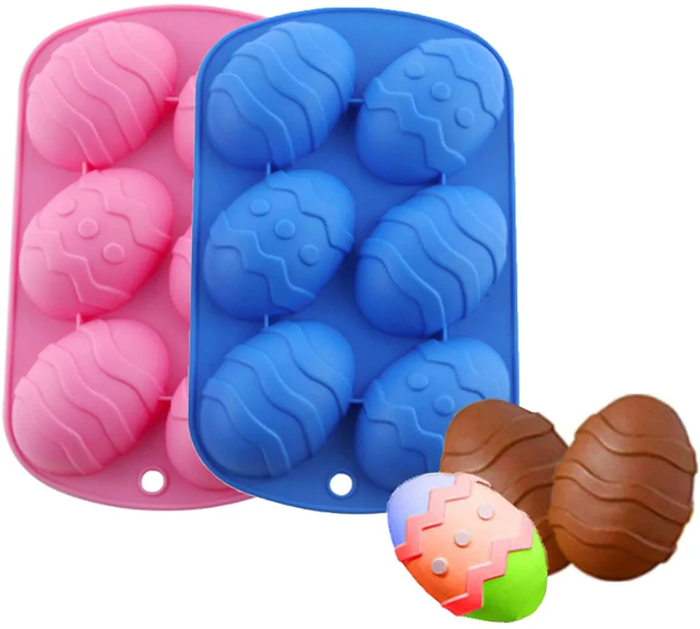 3D Easter Egg Silicone Candy Molds Dinosaur Egg Shape Cake Baking Mold Chocolate Mold For Party