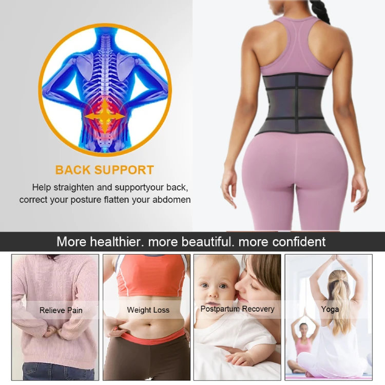 
New Arrival Plus Size Latex Reflective Waist Trainer Private Logo Label 7 Steel Boned Slimming Waist Trimmer Shaper 