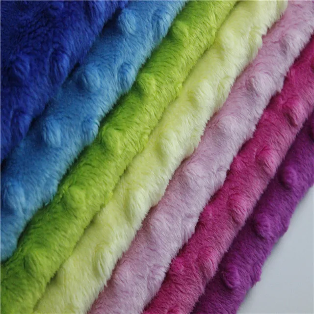wholesale polyester base micro baby blanket minky plush fabric