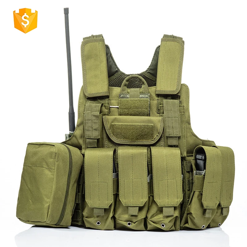 
Manufacturer Wholesale Quick Release Combat Protective Army Green Military Men Tactical Vest For Sale 