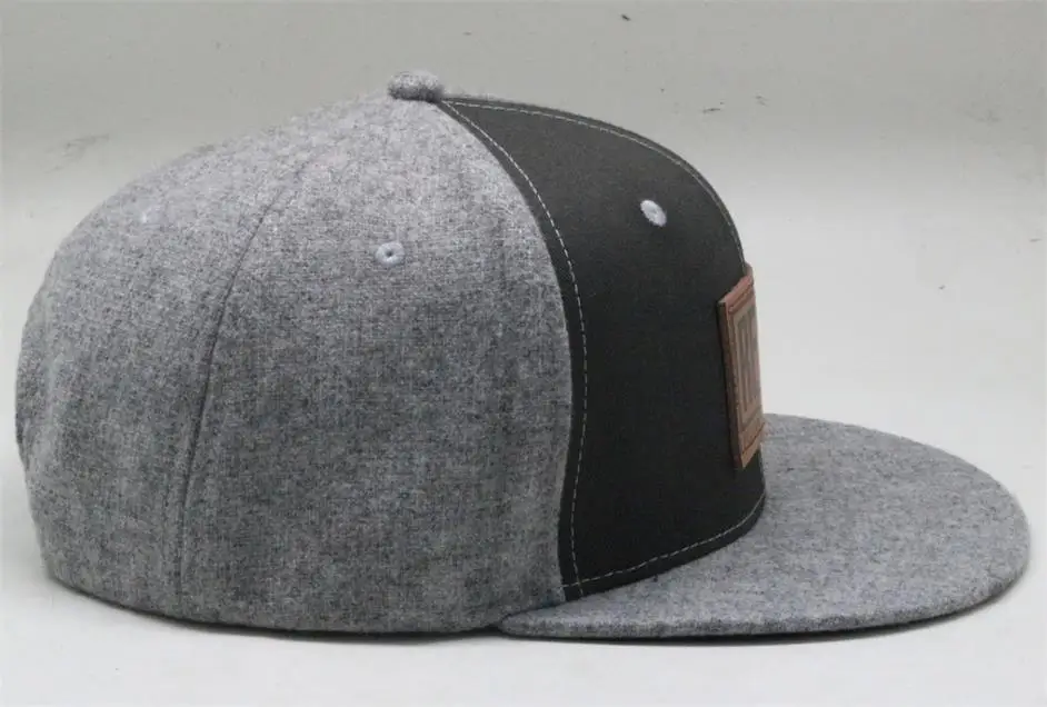 Two tone woolen luxury men women adjustable fitted most head snapback usa new york custom hip hop snap back caps hats