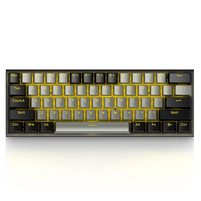 E-YOOSO 60% Mechanical Keyboard Custom Spanish English Teclado Gamer Ergonomic PC Computer Laptop RGB Backlit Gaming Keyboards