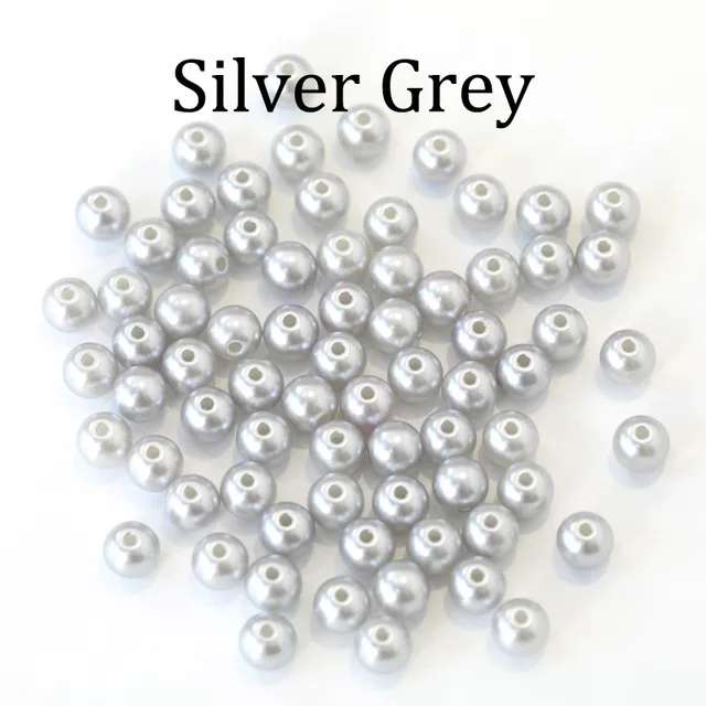 100pcs/bag With Hole ABS Imitation Pearl Beads 4/6/8/10/12MM Round Plastic Acrylic Spacer Bead for DIY Jewelry Making Findings_56