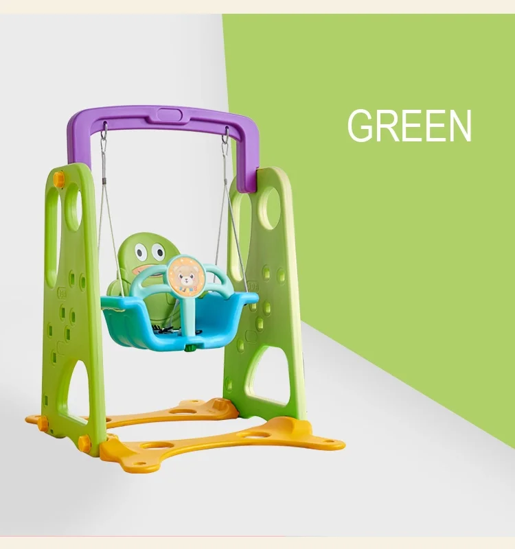 Feelkids baby indoor plastic kindergarten toy swing set for children