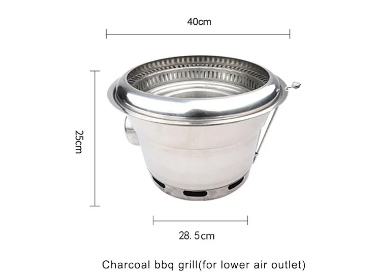 Домашний коммерческий корейский гриль для барбекю самовыхлопывающийся бездымный с углем духовка выпечки нижним