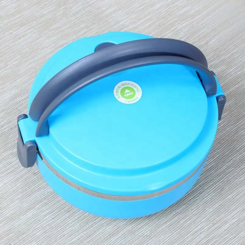 High Sale Stainless Steel Insulated Lunch Box Round Multilayer Bento Box Sealed Fresh Box