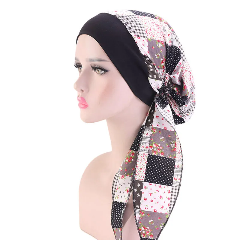 
Womens Cotton Hats Cap Bonnet Chemo Hijab Turban Caps Beanie Head Scarf Wrap Hat 