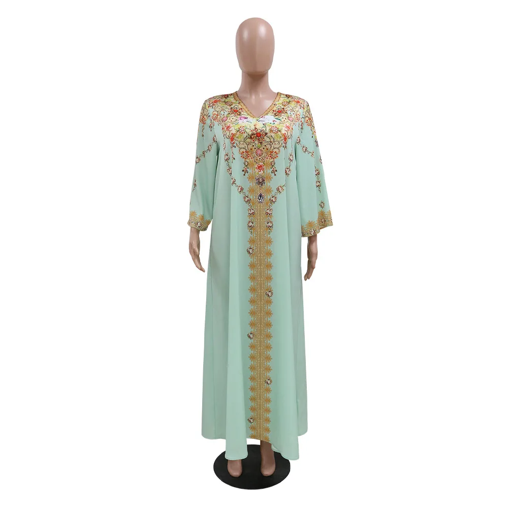U.Chic Fashion Abaya Dubai Muslim Dress Kaftan Islamic Clothing Maxi Dress Elegant Long Dress