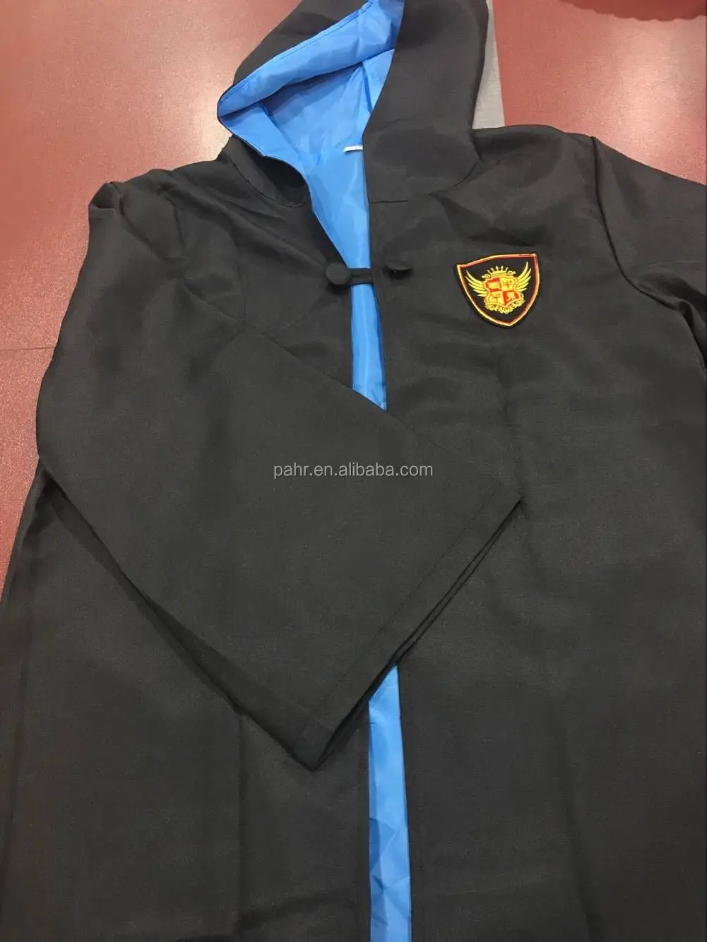 Halloween Party Cosplay Magic School Uniform Clothes Costume Wizard Black Blank Hooded Robe Cloak High School Graduation Robes