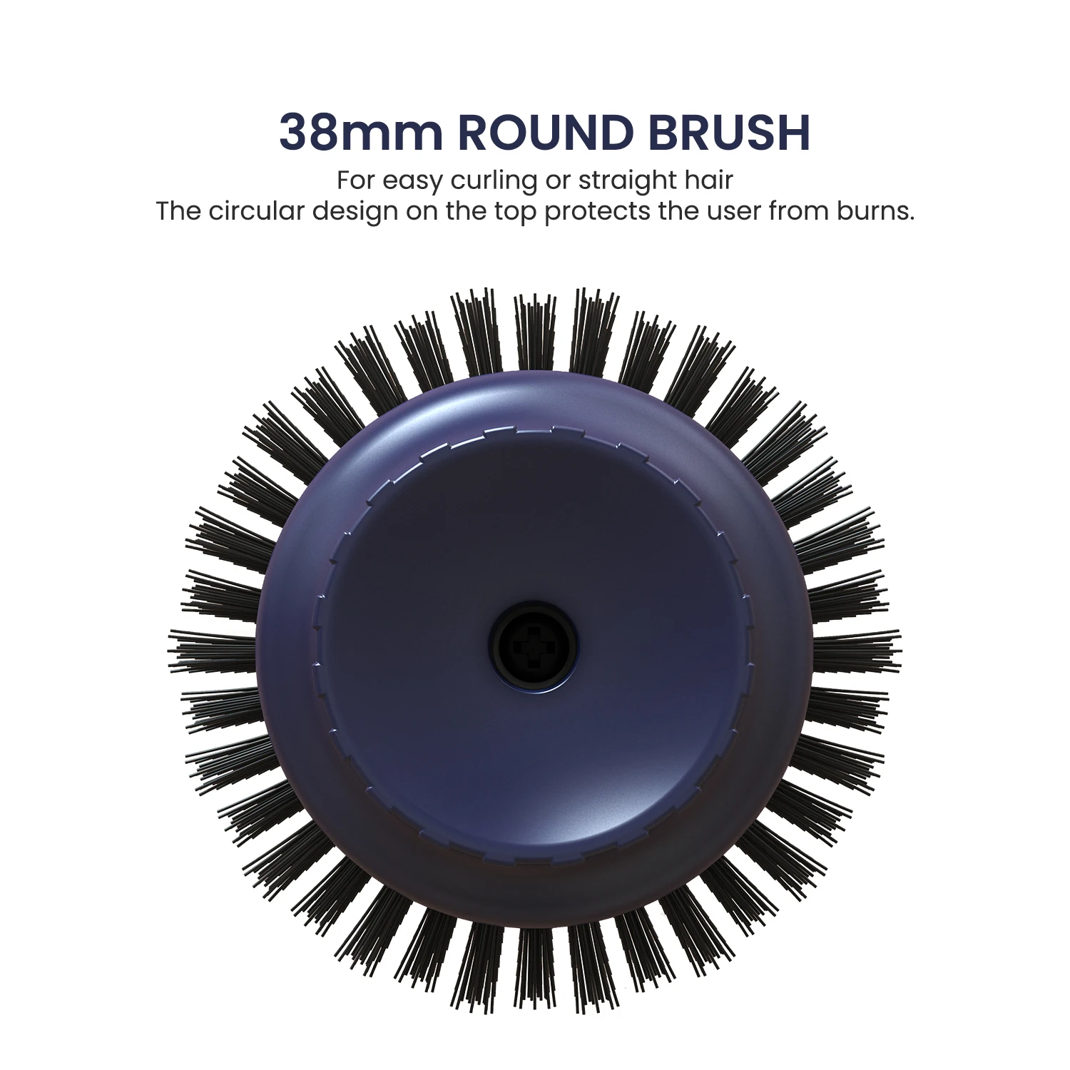 FMK Hot Selling Fashion Ionic Hot Air Brush  Electric Hair Dryer Hot Comb Hair Curling iron  2-in-1 Hair Drying &Volumizing Comb