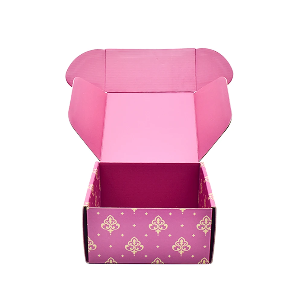 Luxury Premium Purple Custom Logo Printed Flexible CDB Oil Corrugated Mailer Box Essential Oil Packaging Box