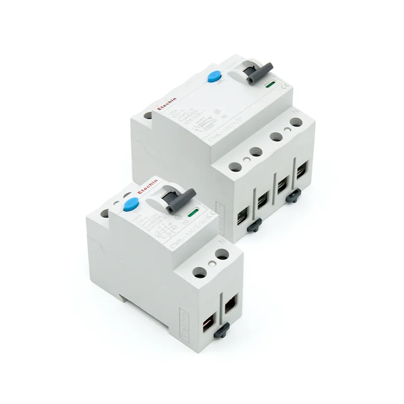 ETM8L 4 polse RCCB Residual Current Circuit Breaker manufacturer Magnetic Electro magnetic Interruptores 30mA 10mA 3P+N