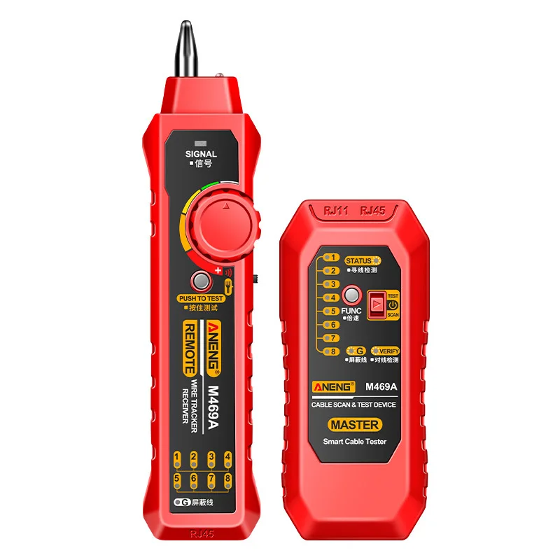 ANENG M469A Telephone Wire Tracker Tracer Tester Ethernet LAN Network Cable Tester Detector Line Finder