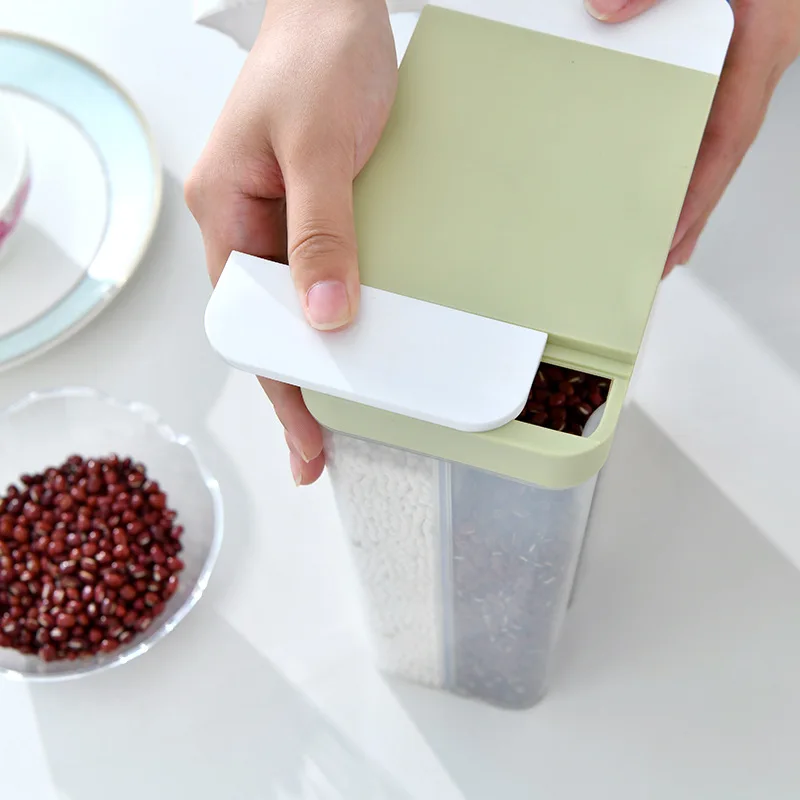 Large Set Airtight Food Storage Containers With Lids Plastic Dry Food Crisper Space Saver Box