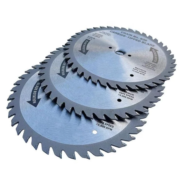 USA 6 1/2 diameter 40 teeth 165mm TCT carbide tipped circular undercut saw blade Crain 836 for wood  cutting