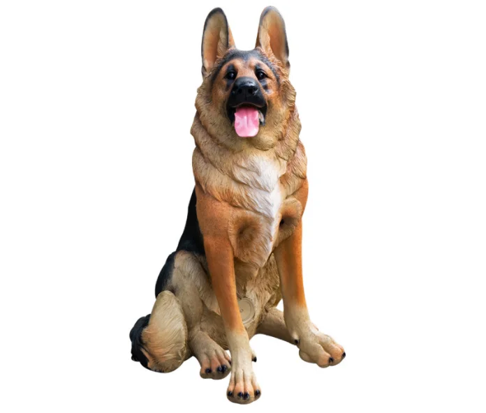 SE7 Animal Sculpture Craft Large Wolf Dog Simulated Dog Decoration Home Living Room Courtyard Decoration Floor To Floor Display