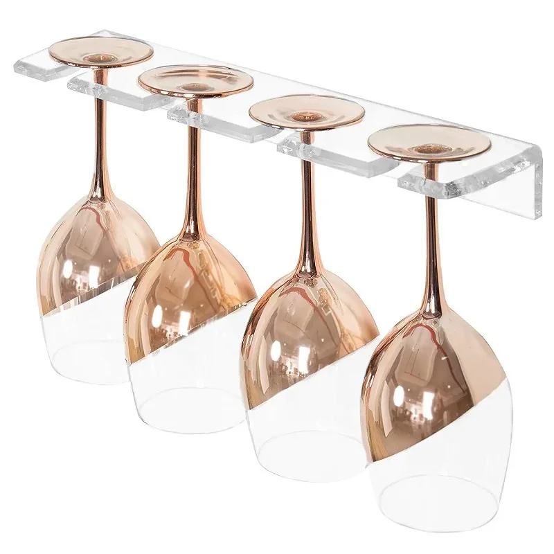 Wine holder Custom design plexiglass wine and bottle organizer stand clear acrylic wine stand acrylic