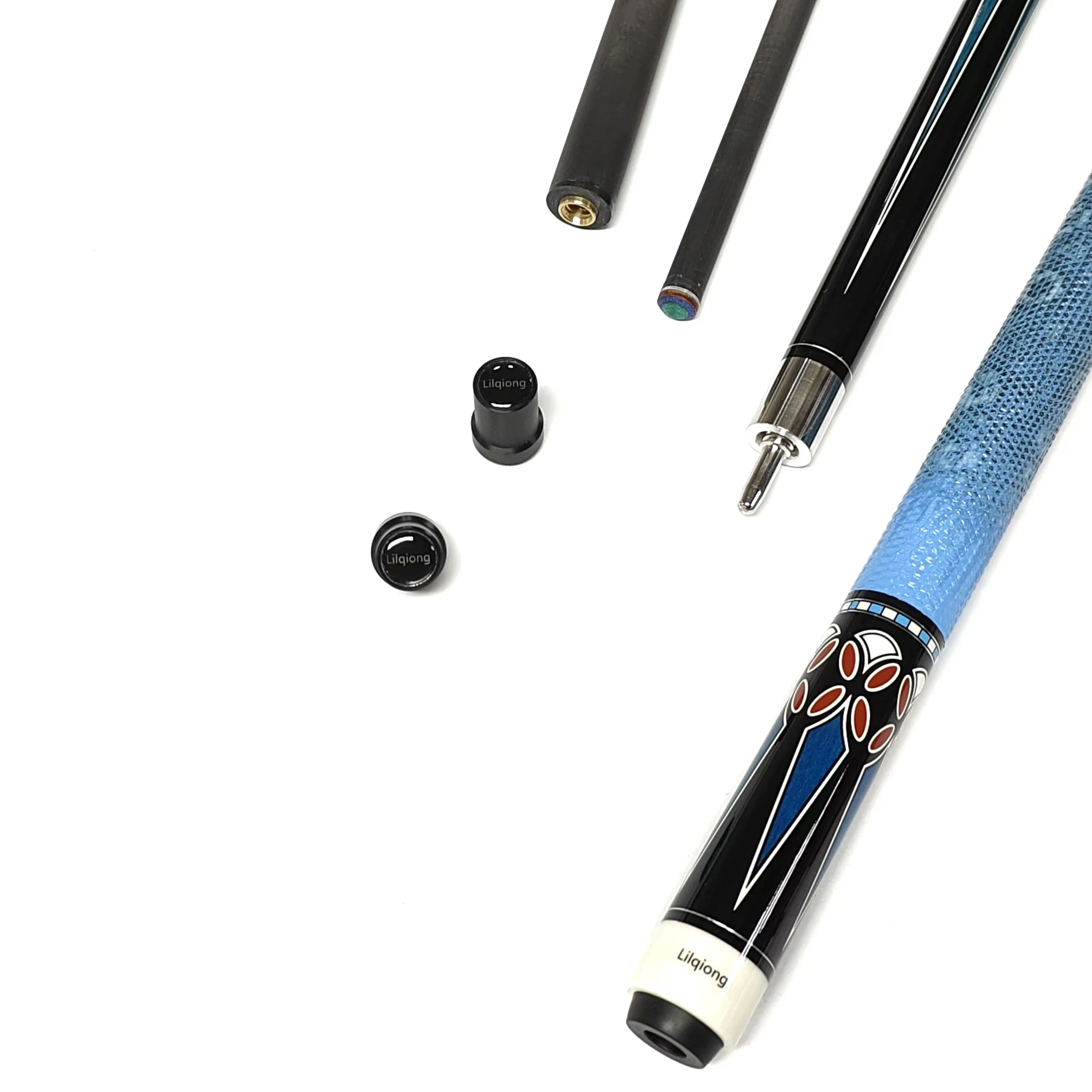Hot Sell Superior Quality  58' 1/2-pc Billiard Pool Cue with Carbon Fiber Forearm/Uni-Lock Joint and with Extension