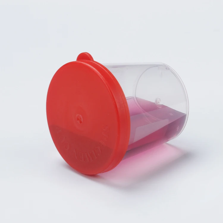 PP PE PS Specimen Cup Plastic 40ml Sputum Collector Urine Container