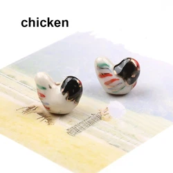 5pcs Cute Animal Ceramic Beads Colorful Handmade 12 Chinese Zodiac Porcelain Ceramic DIY Jewelry Bead