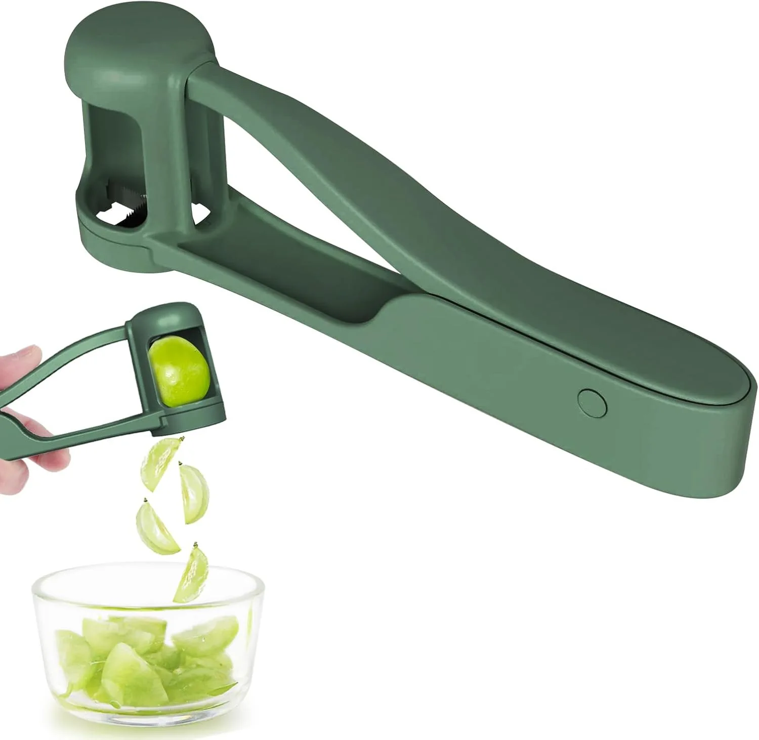 Multifunctional Manual Kitchen Gadget Steel Quarter Grape Slicer Cutter Toddlers Fruit Tomato Strawberry Vegetables Cutting
