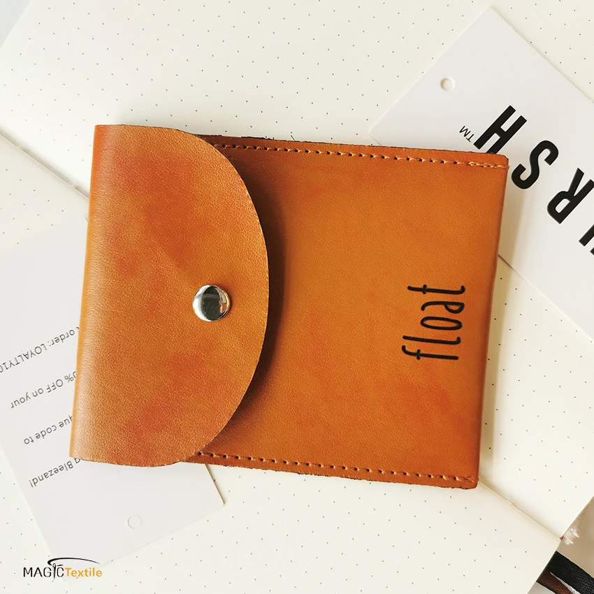 Индивидуальный роскошный конверт из искусственной кожи с клапаном, маленькие кожаные часы, Ювелирные мешочки с кнопкой