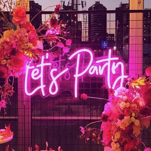 B-neon Store Acrylic Pizza Neon Sign Wedding Decoration High Quality Custom Made Neon Sign