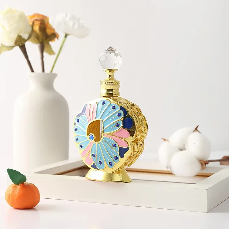Rose map spot wholesale Middle East Dubai style perfume bottle desert flower perfume bottle sold in Europe and the United States