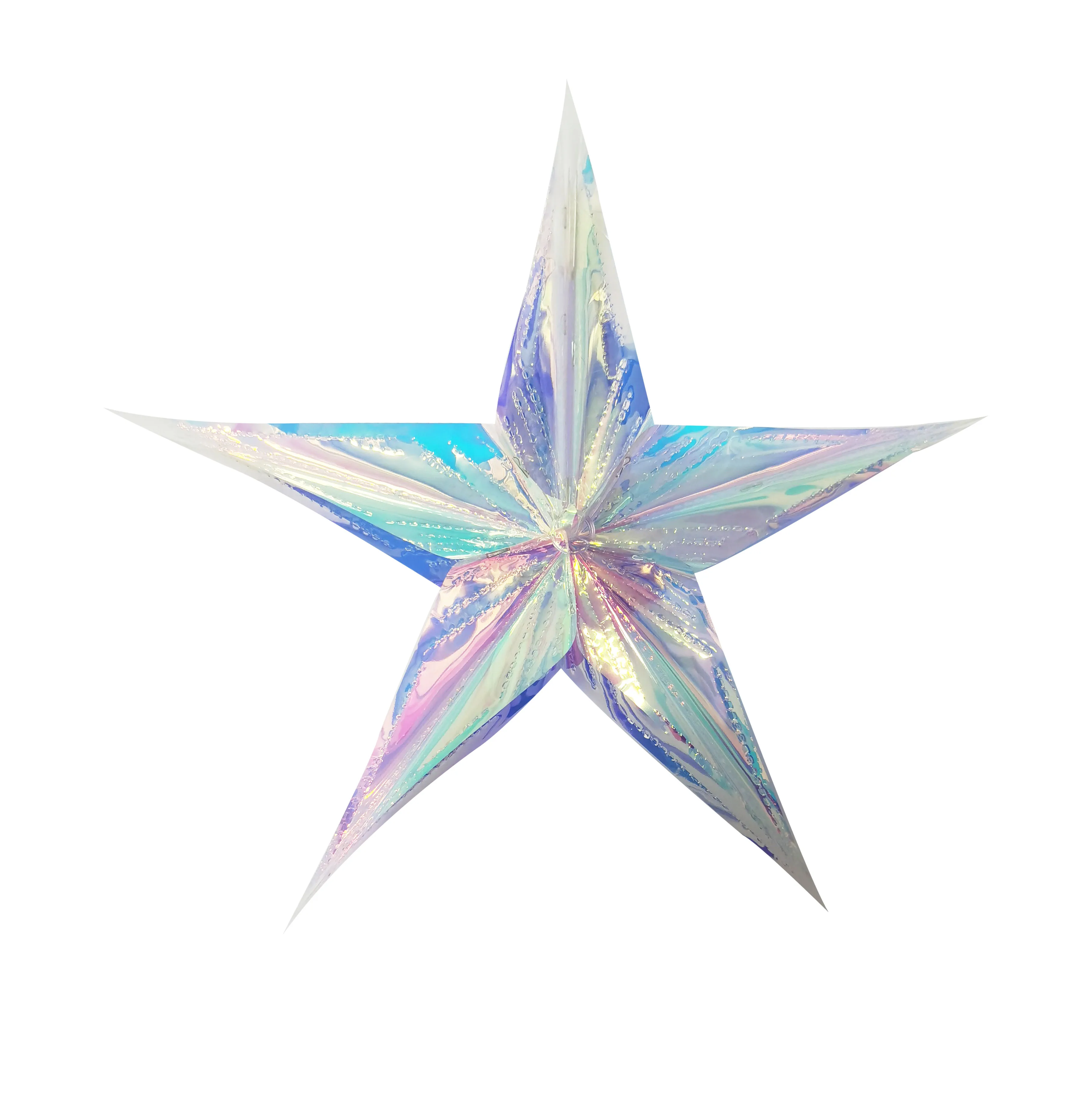 Christmas birthday event party Hanging decoration ball snowflake star Iridescent foil