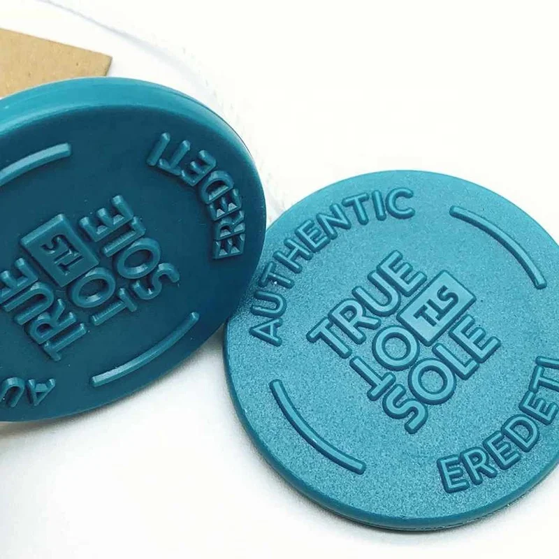 Custom Own Logo Garment Plastic Hang Tag Authentic Green Shoe Sneaker Authenticity Tags