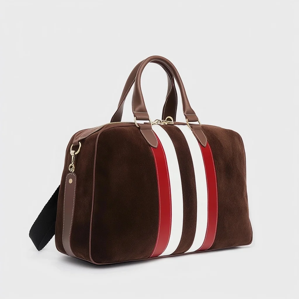 Hot Sale Durable High Quality Custom Brown Large Capacity Fashion Men Women Travel Genuine Leather Duffle Bag