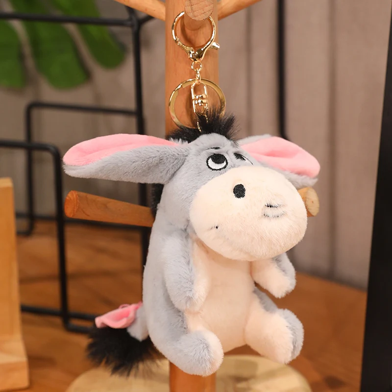 Yangzhou original new sunrise wholesale charming soft plush shapeshift bear stubborn donkey frog tortoise key ring animals