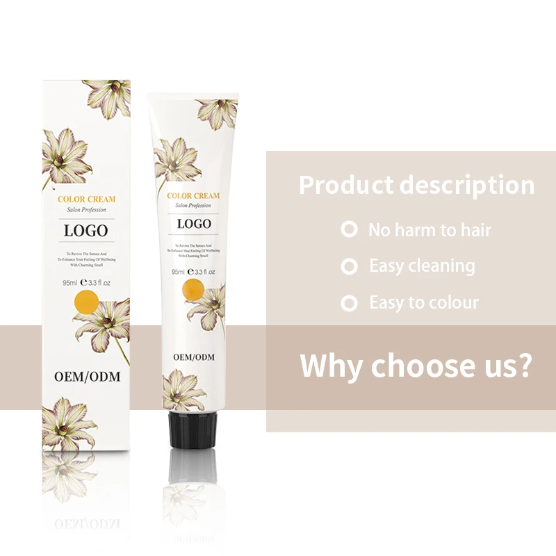 Diwei Hair Color dye Professional Hair Color Cream Hair Dye Packaging Pcs Form Label Origin BLOND Type