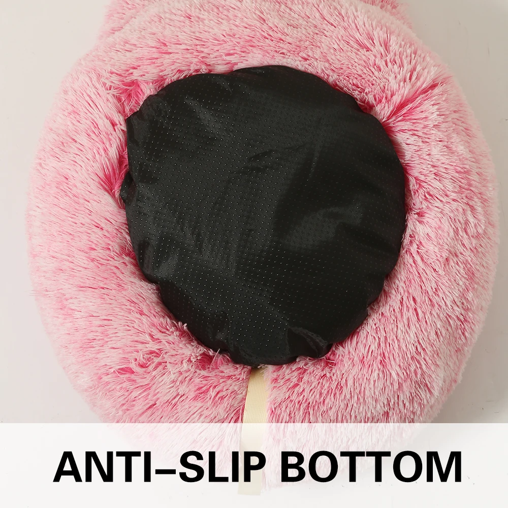 Manufacturer wholesale custom logo pet supplier plush dog cat bed with ear