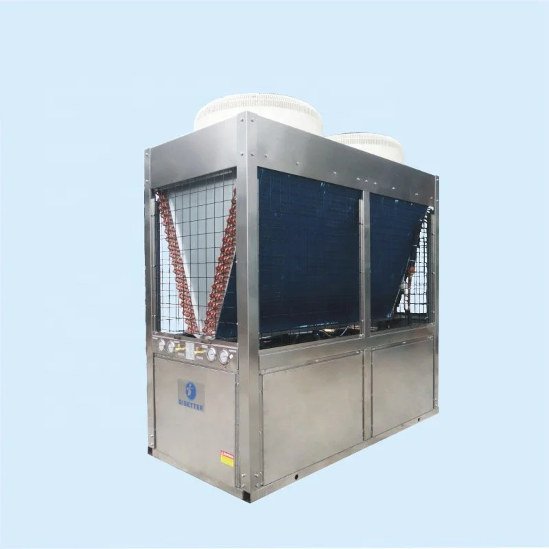 Air Sourse Hot Water Heat Pump 75 Degree Chinese High Temperature Heat Pumps  90Kw