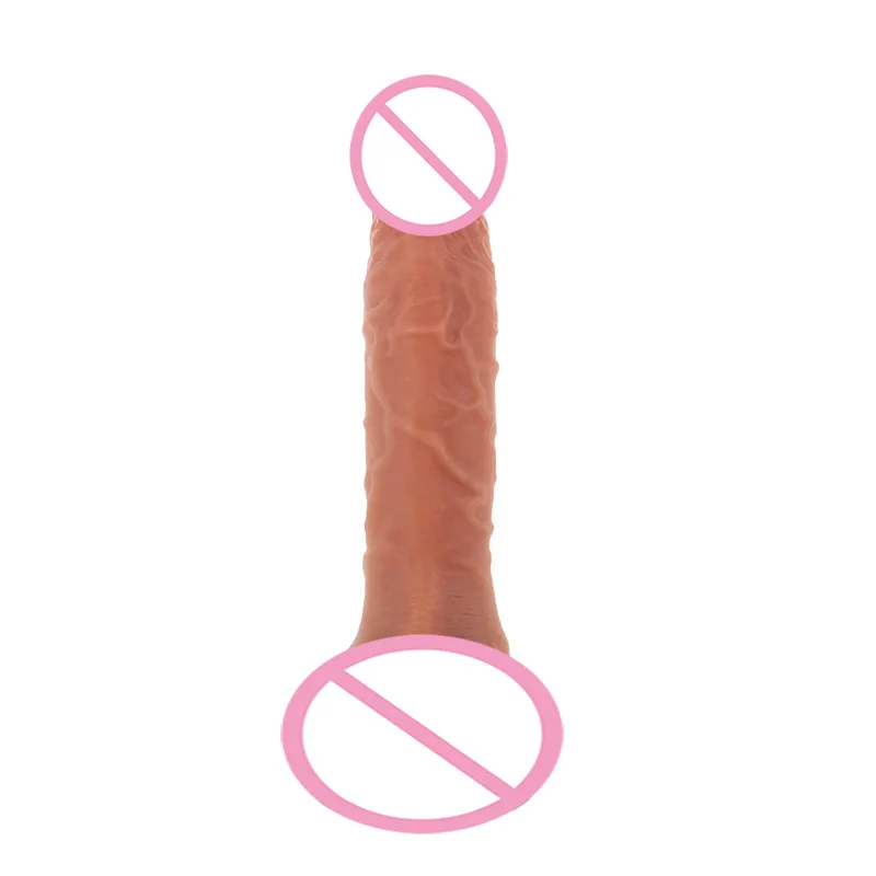 Силиконовый дилдо Prezzo Basso 8 Pollici Giocattoli del Sesso per Donna Adulta con Ventosa Forte Pene Finto Reale da 10