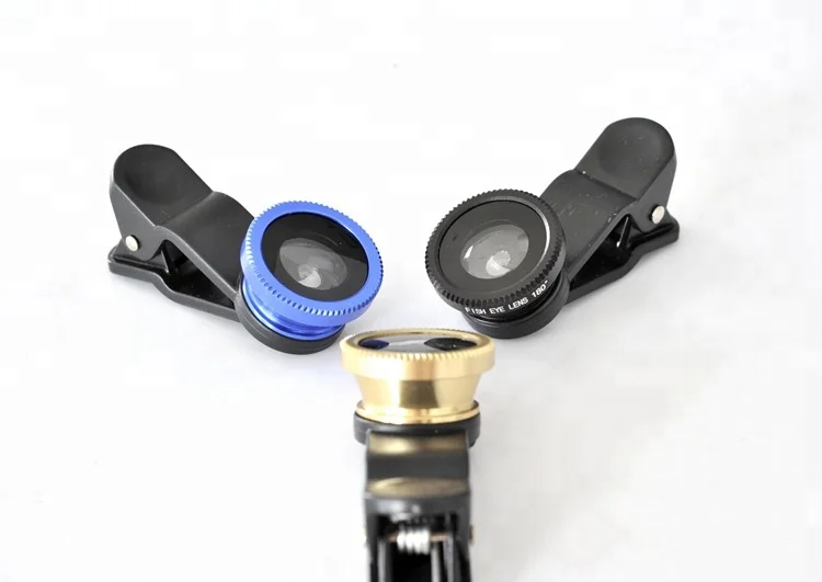 Portable camera lens kit 3 in 1 fish eye lens with 0.67x wide angle