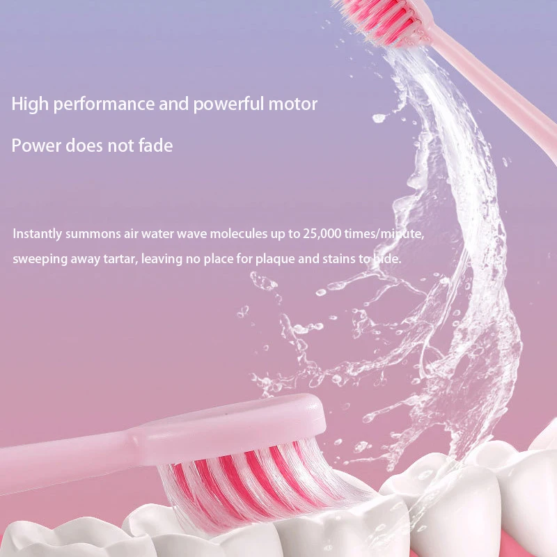 Electric Toothbrushes Smart Sonic Whitening Soft Brush Rechargeable 6 Modes 4 Heads Electric Toothbrushes