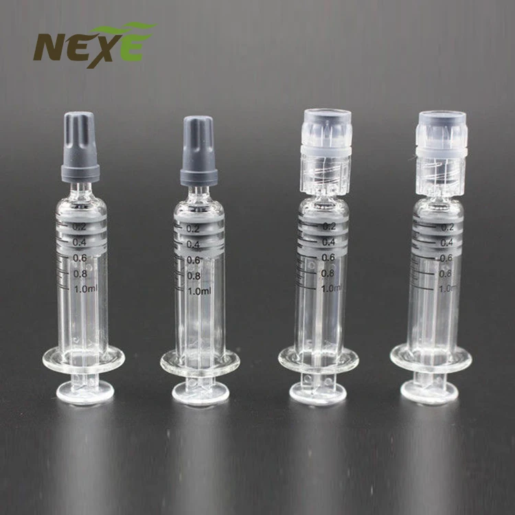 
Factory Supply High Quality Glass Luer Lock Syringe for CBD Oil OEM Logo Packaging 