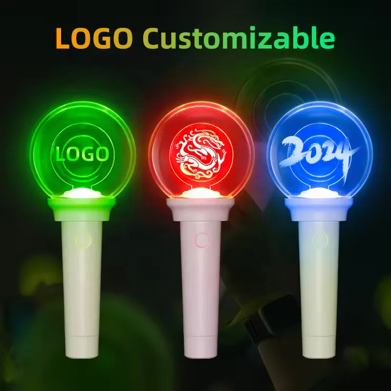 DMX LED Stick 15 Different Colors 10 Zone Control Flashing Light Stick Wireless Glow Led Stick Remote Control for Concert Props