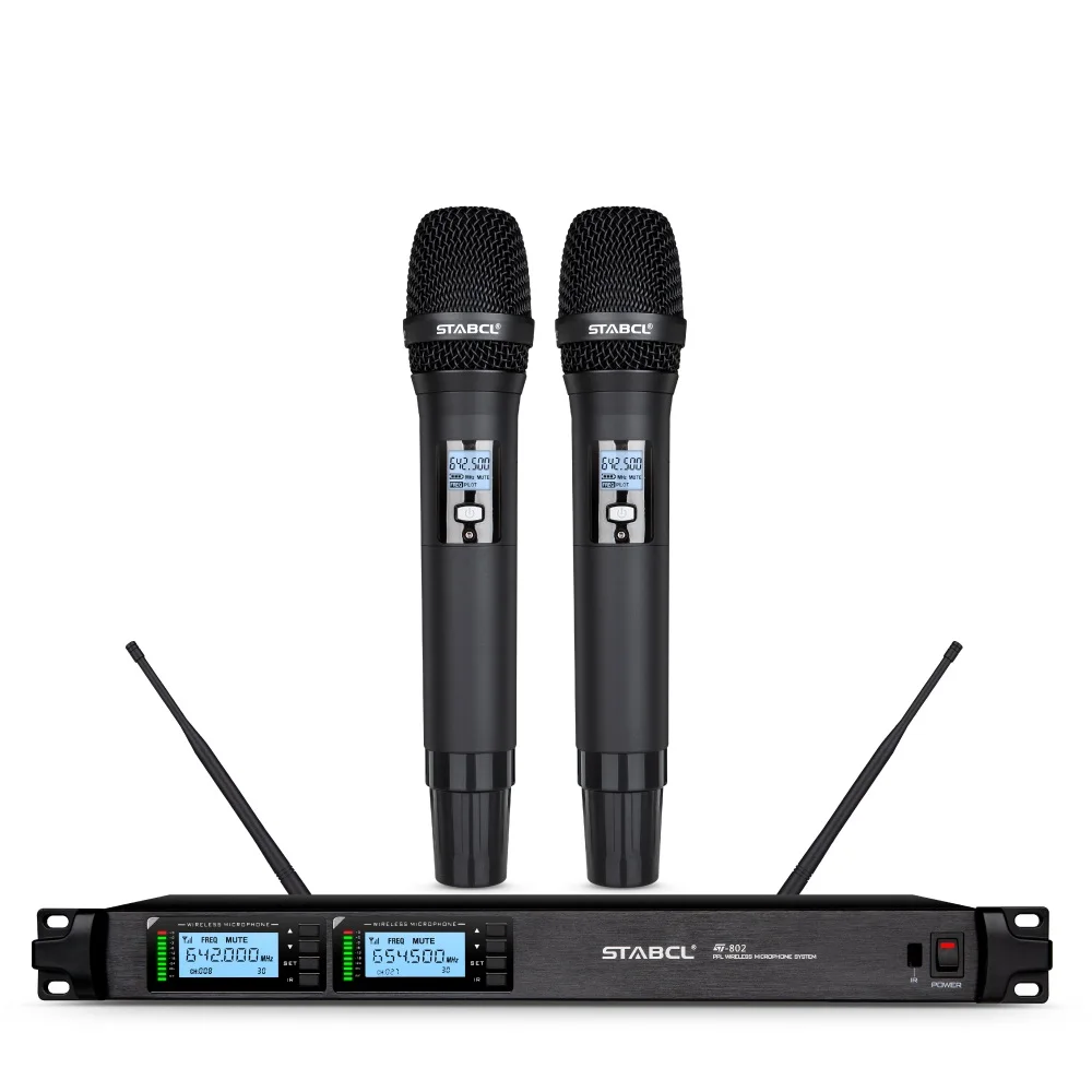 ST-808 Профессиональный UHF беспроводной микрофон 8-канальный