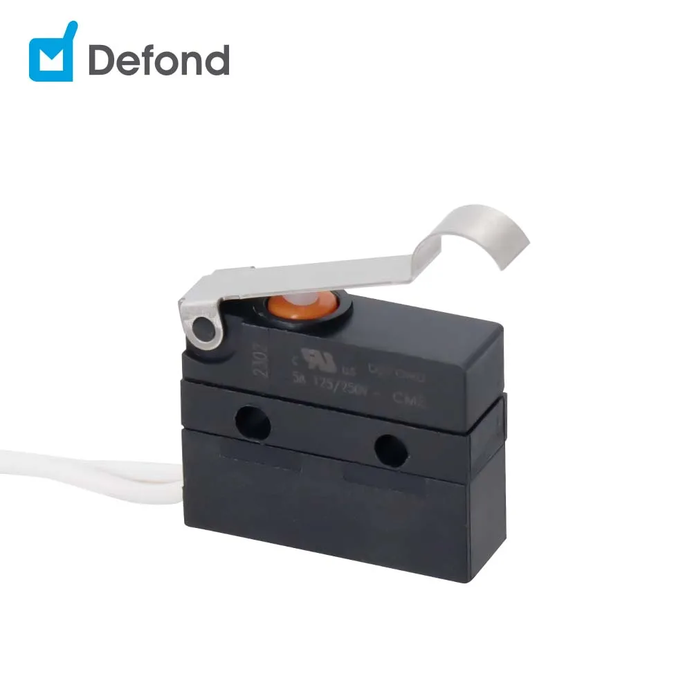 water tight micro switch SPST Defond CME-1105-BA-AAS31-04R 5A 250VAC hermetically sealed micro switches IP65 microswitch