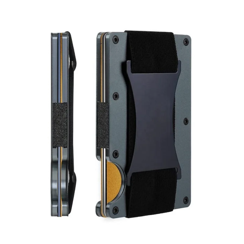 Carbon fiber money clip, aluminium alloy bank card clip,  multi-functional metal wallet clip card holder and card sleeve
