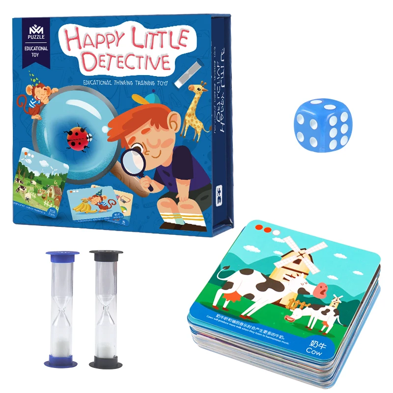 Manufacturer Direct Sale Board Game Story Cards Brain Thinking Training Hourglass Timer Educational Puzzle Toys For Children