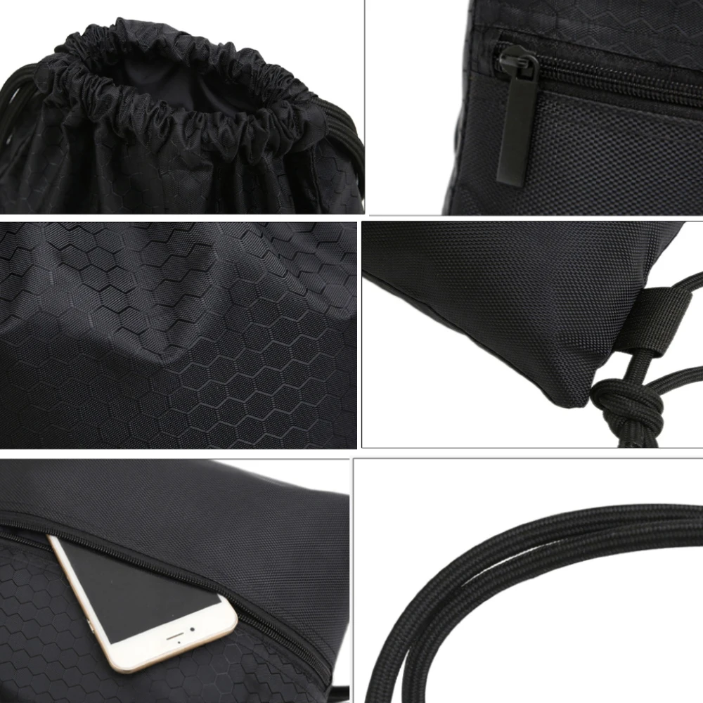 Custom Logo Drawstring Printed Polyester Gym Rpet Bags Training Gymsack Polyester Waterproof Sports Drawstring Bag With Logo