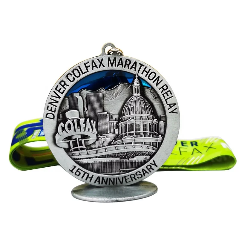 13 Years Supplier Custom Hollow Out Medals Personalized 3D Marathon Medal Sports Metal Medallion Running Winner Awards