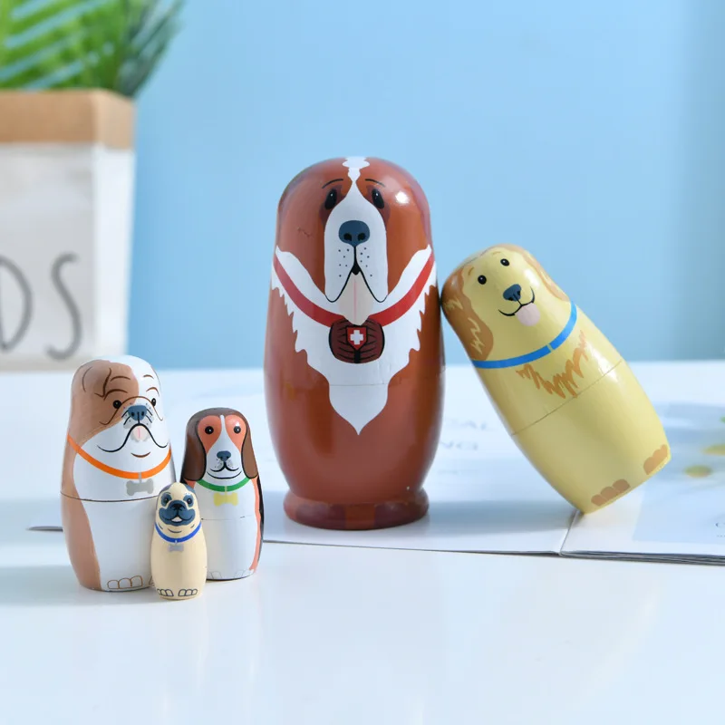 Custom Nesting Dolls Matryoshka Doll Wholesale Wooden Russian Nesting Doll For Sale